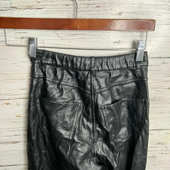Aritzia wilfred free faux black leather pants size  00 - Picture 5 of 8